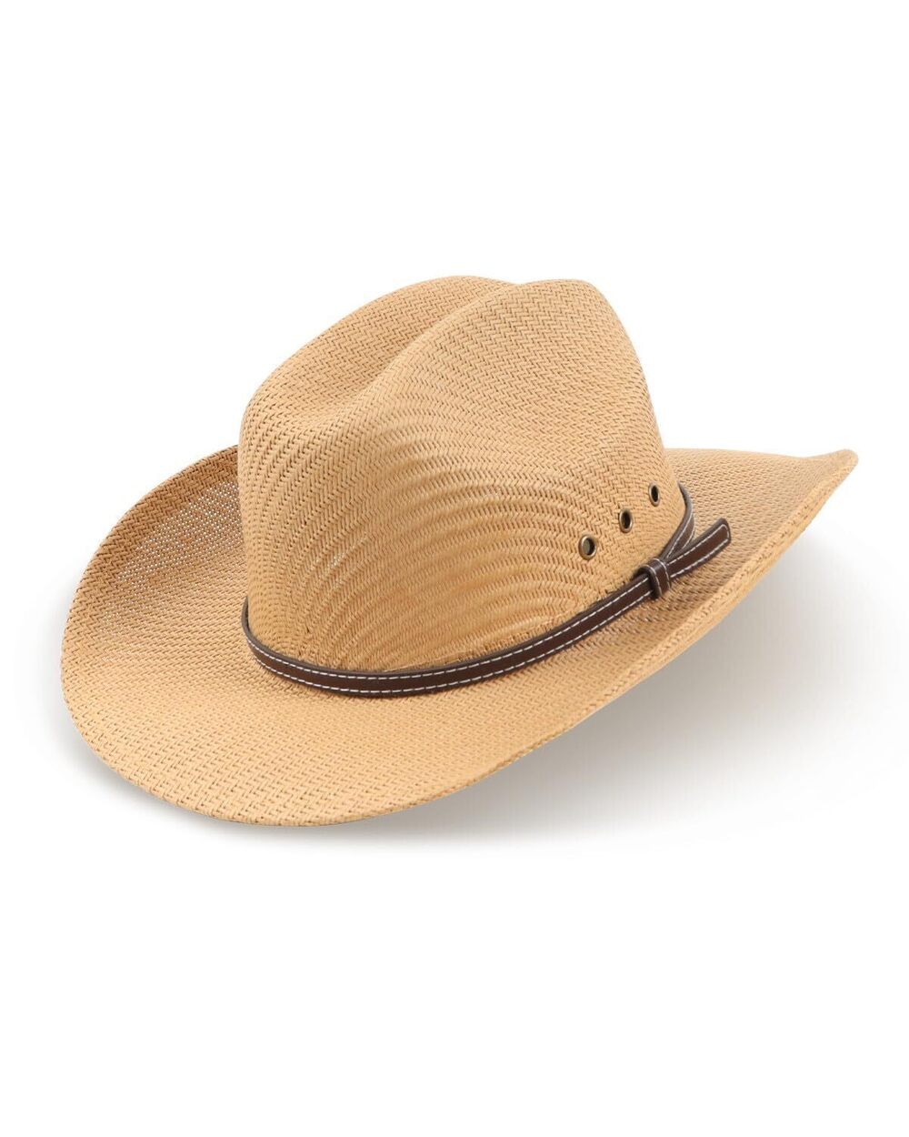 8460 Extra Small Cowboy Hat,Natural Straw Cattleman Style Hats for Petite
